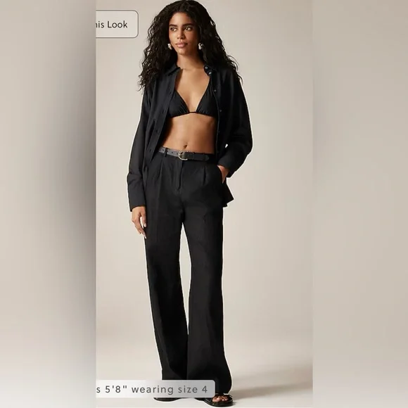 Crew Pants Jumpsuits Jcrew Petite Wideleg Essential Pant